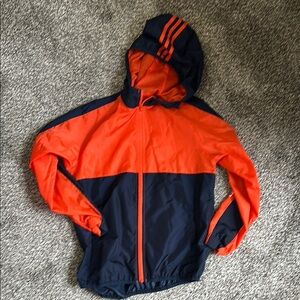 Adidas Kids Orange and Blue Jacket